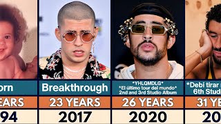 Bad Bunny Transformation From 0 to 31 Years Old
