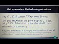 May 18, 2026 Tao