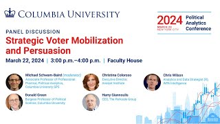 Political Analytics Conference 2024 - Strategic Voter Mobilization and Persuasion