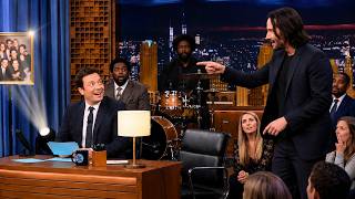 Jimmy Fallon FROZEN After Keanu Reeves Stops Interview Mid-Show Over THIS Old Photograph