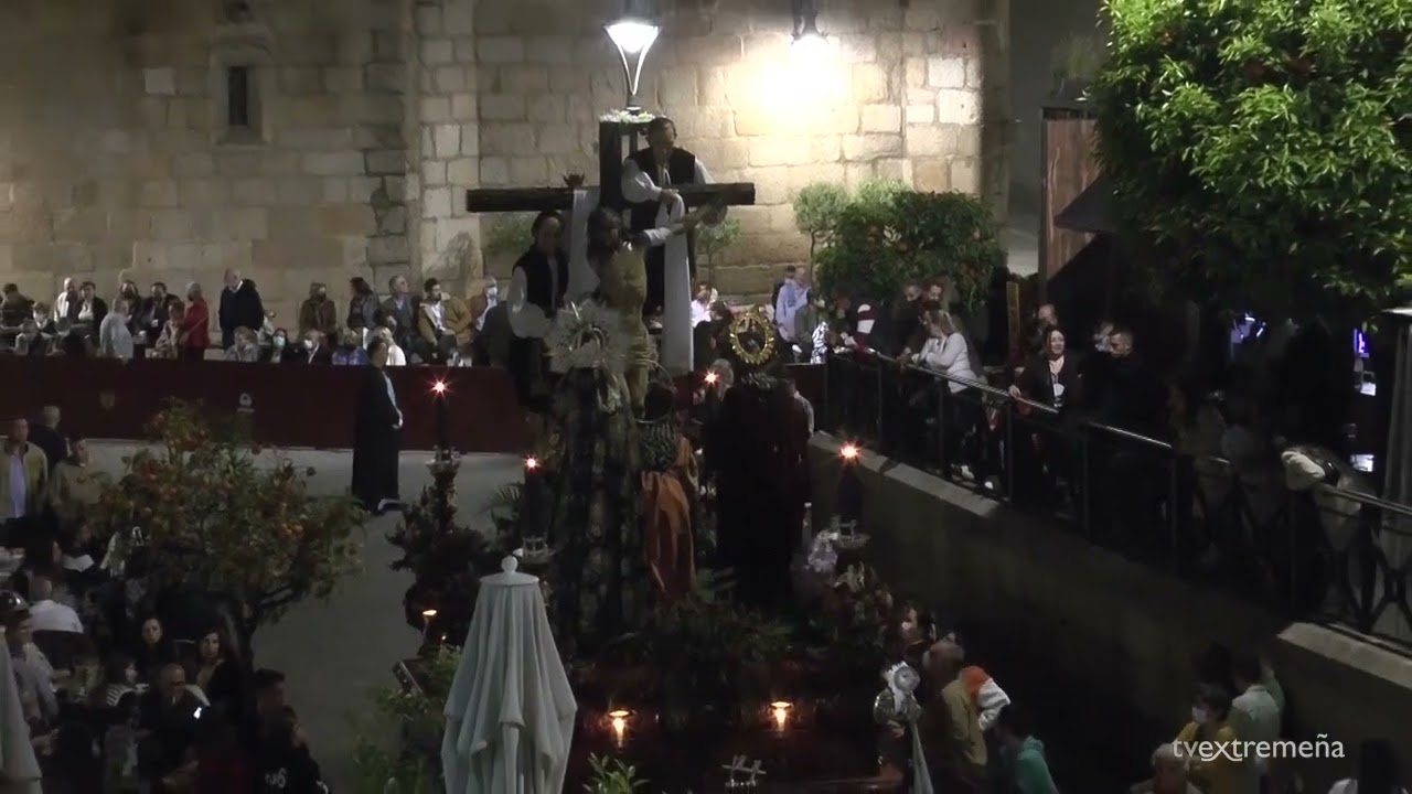 TVEX 14-04-22 JUEVES SANTO Procesión de la Cofradía Ferroviaria. Semana Santa de Mérida 2022