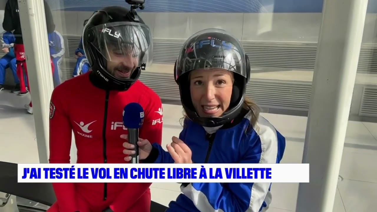 ARIANE A TESTE LE VOL EN CHUTE LIBRE