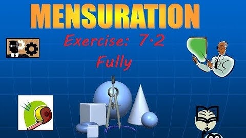 TN Samacheer 9th maths mensuration exercise: 7.2
