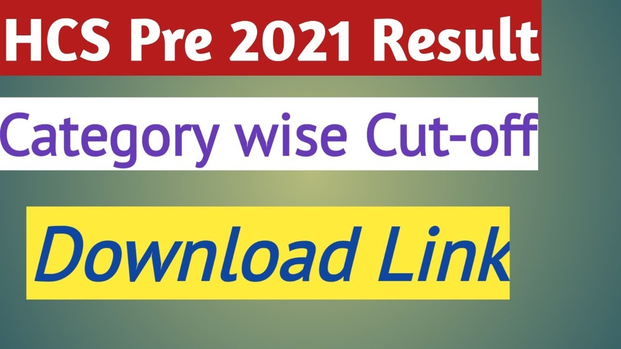 HPSC HCS pre exam result