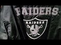 Raiders varsity jacket find from the thrift store