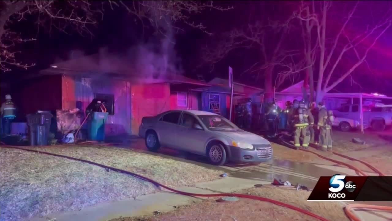 Crews battle multiple house fires overnight in Oklahoma City - YouTube