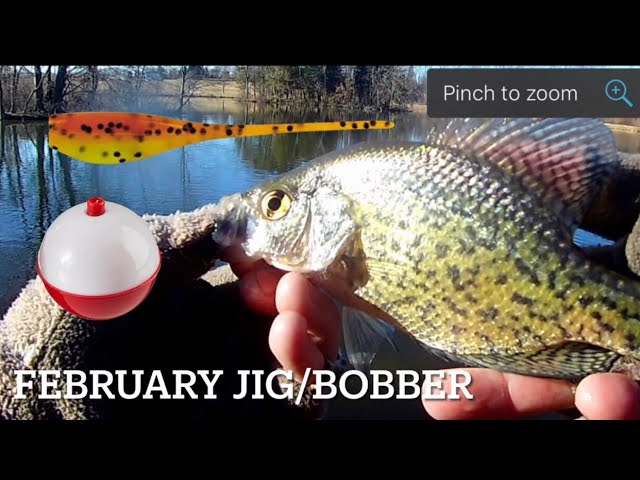 Jig/Bobber ultralight fishing in February