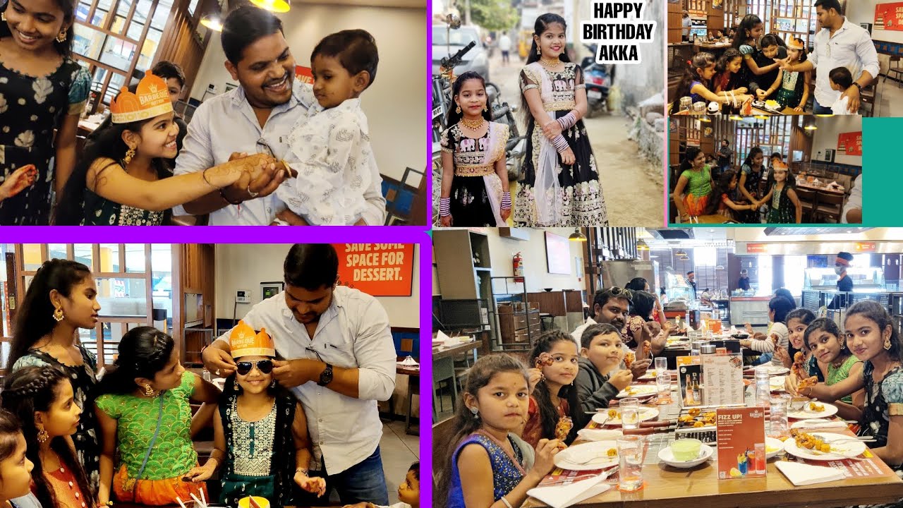 మా gayathri birthday celebration full video || rider mallesh gayathri birthday video || B B Q RESTA