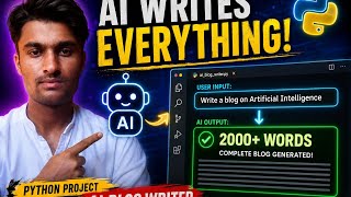 I Built a Blog Writer with Python 🤯 | AI Python Project for Beginners#python #programming #ai 