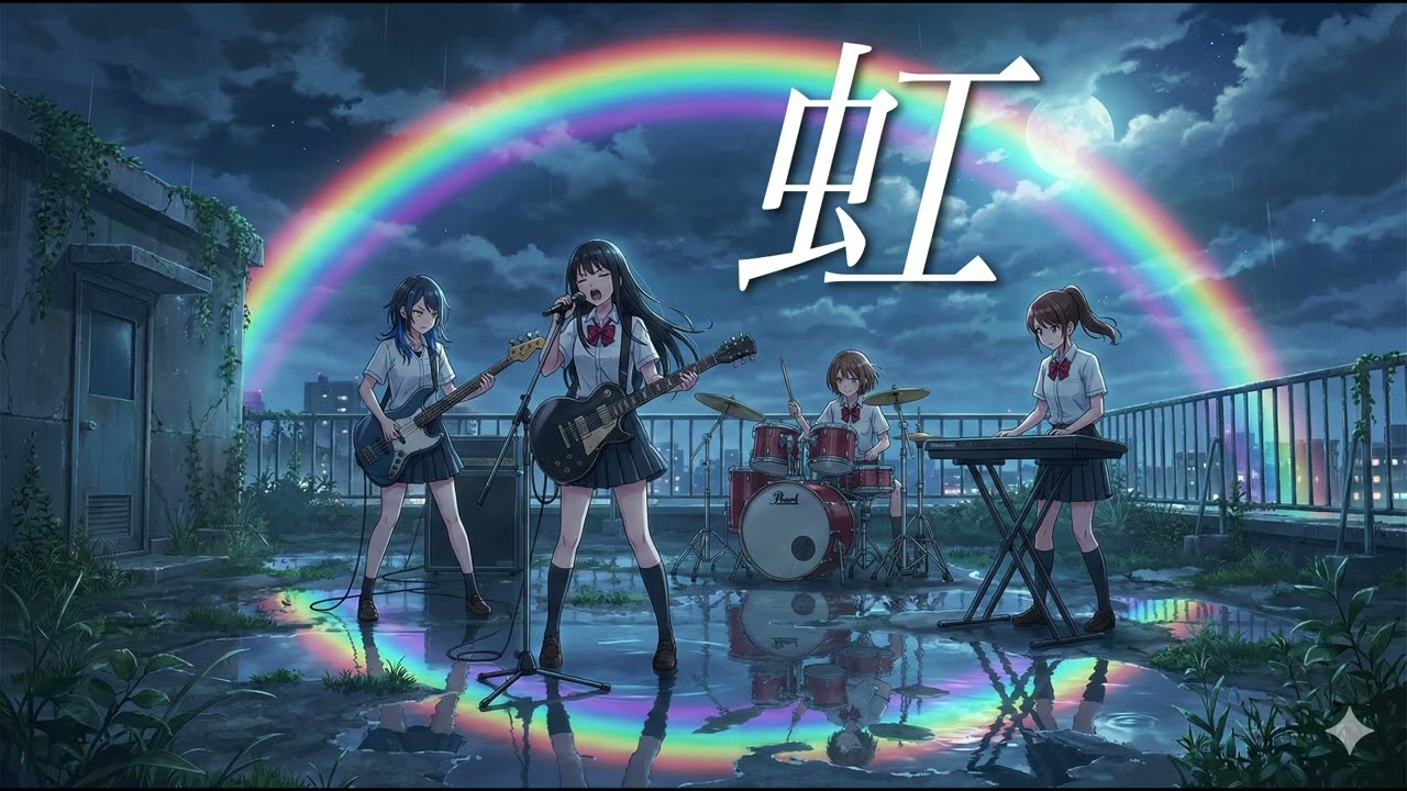 もしも女子高生バンドがL'Arc〜en〜Cielの「虹」を全力でカバーしたら