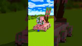 Steve Alex Tank Vs Pigman Tank And Candy - Minecraft Animation