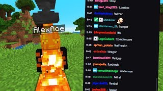 Minecraft but TWITCH CHAT CONTROLS MY WORLD..