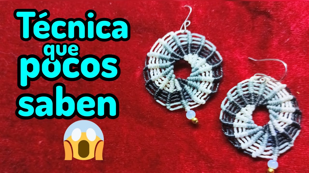 Técnica de macramé que pocos saben| aretes mod.C | macramé para principiantes