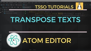 How to Transpose Texts in Atom Editor