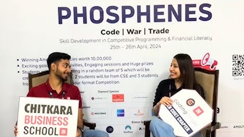 Coding Meets Finance Wars: ’Phosphenes: Code | War | Trade’ at Chitkara University