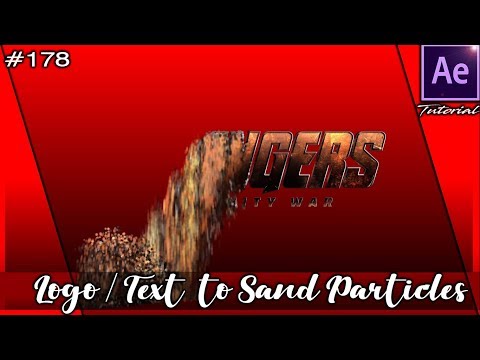Logo or Text disintegrating into sand particles - After Effects tutorial