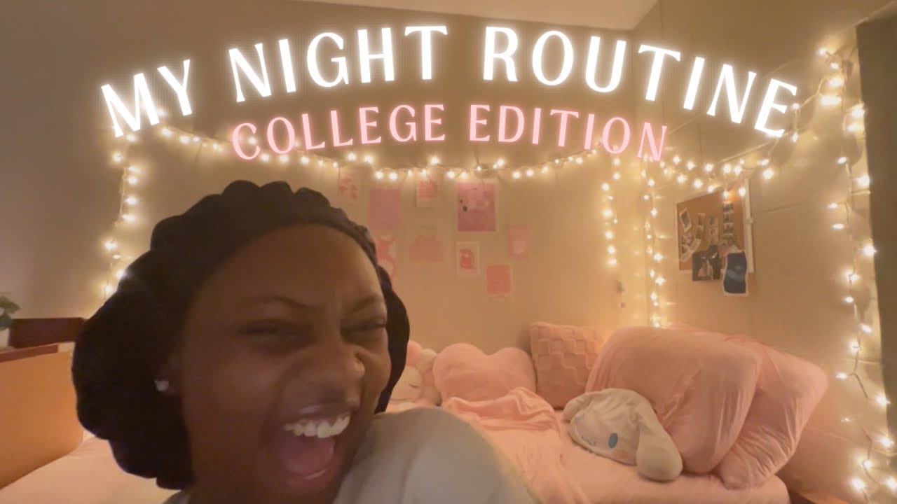 MY UPDATED NIGHT ROUTINE! (college edition)☁️ - YouTube