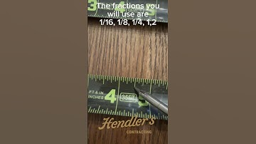 How to use a tape measurer and basic fractions for beginners #carpenter #construction #fractions
