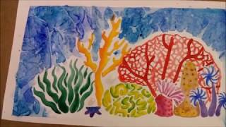 Acuarela Watercolor Coral