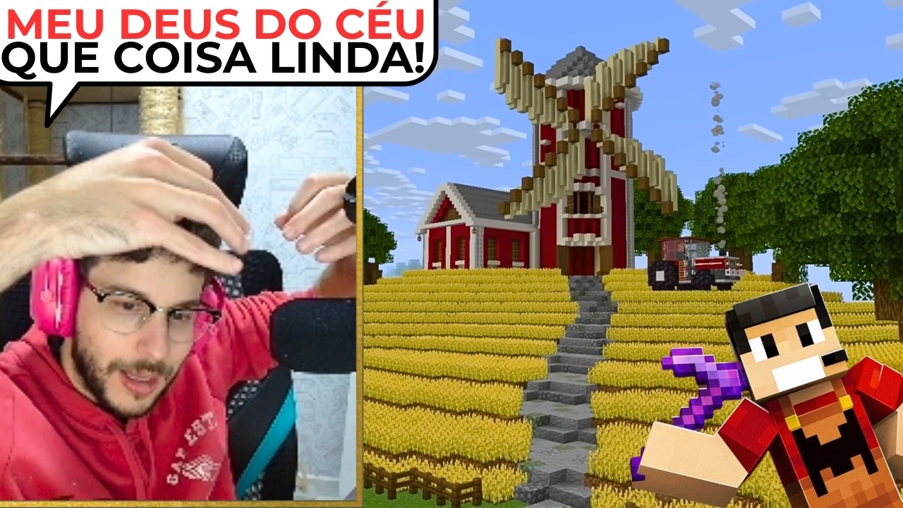 🚨"A Maior Fazenda de Trigo do Minecraft !" EP #397 | GREVTHAR REAGE E COMENTA AO @viniccius13