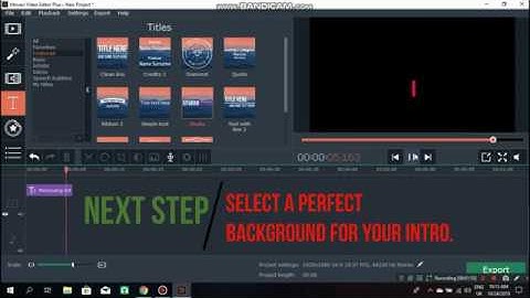 How to make an intro in movavi video editor.(very easy and simple)