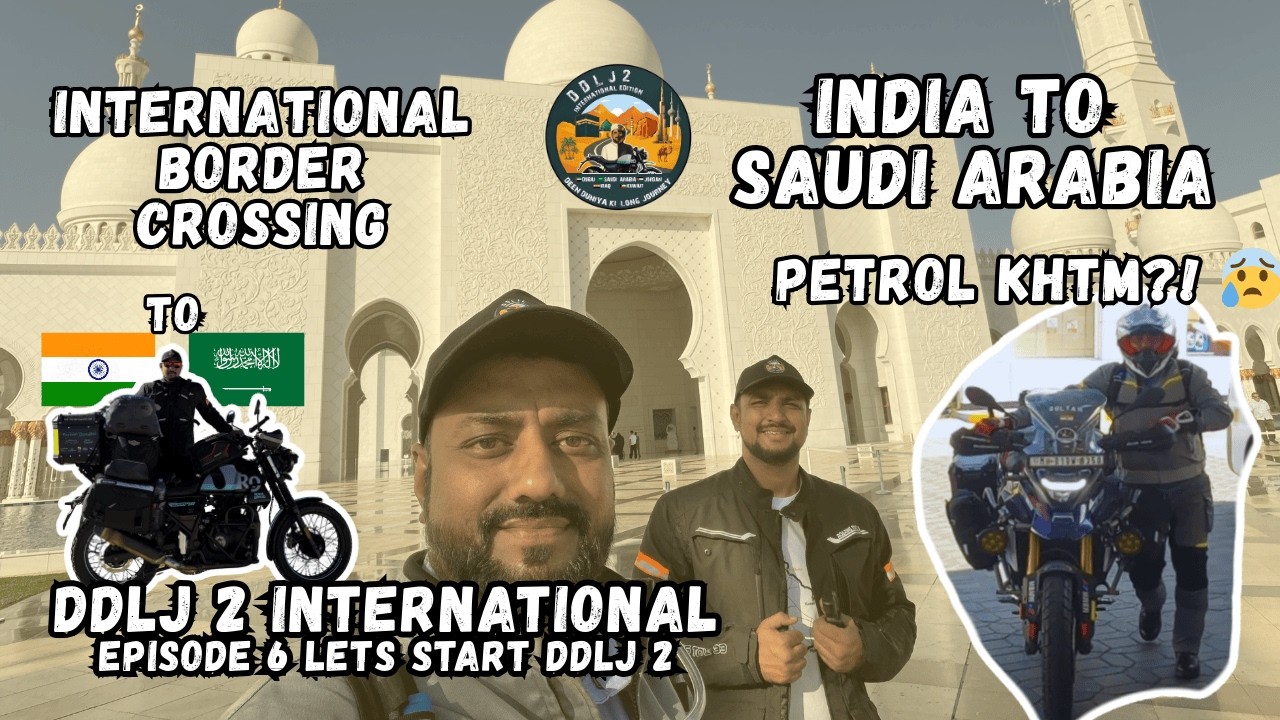 Dubai to Saudi on Bike 🏍️ | Petrol Almost Finished! 😰 | DDLJ2 Day 6 Part 1
