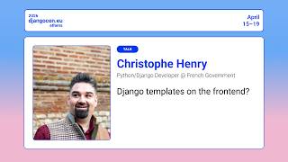 DjangoCon Europe 2026 | Django templates on the frontend