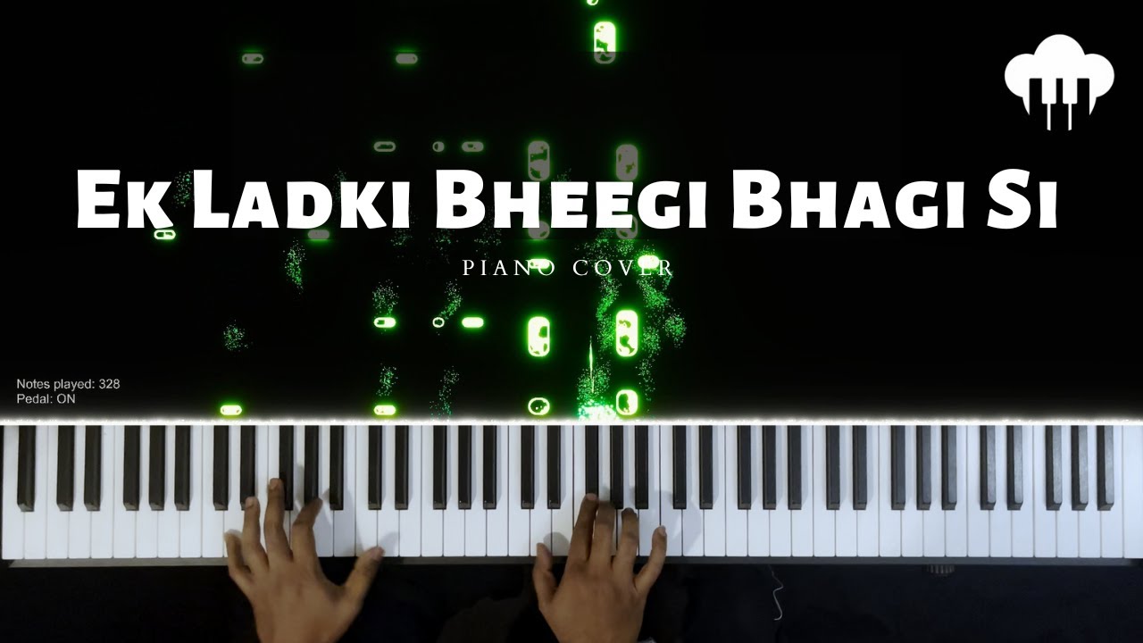 Ek Ladki Bheegi Bhagi Si  Piano Cover  Kishore Kumar  Aakash Desai