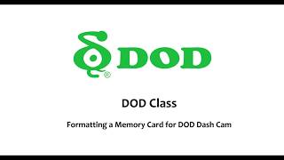 DOD CLASS - Formatting a Memory Card For DOD Dash Cam screenshot 5