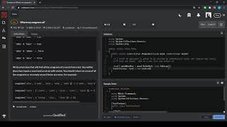 Codewars 1: Anagrams C#