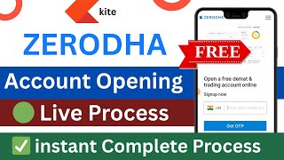 Zerodha Account Opening -2025| How to open Demat Account in Zerodha | Zerodha me Account kaise khole