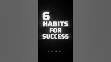 💪 | 6 Daily Habits for Success: Boost Productivity and Achieve Your Goals