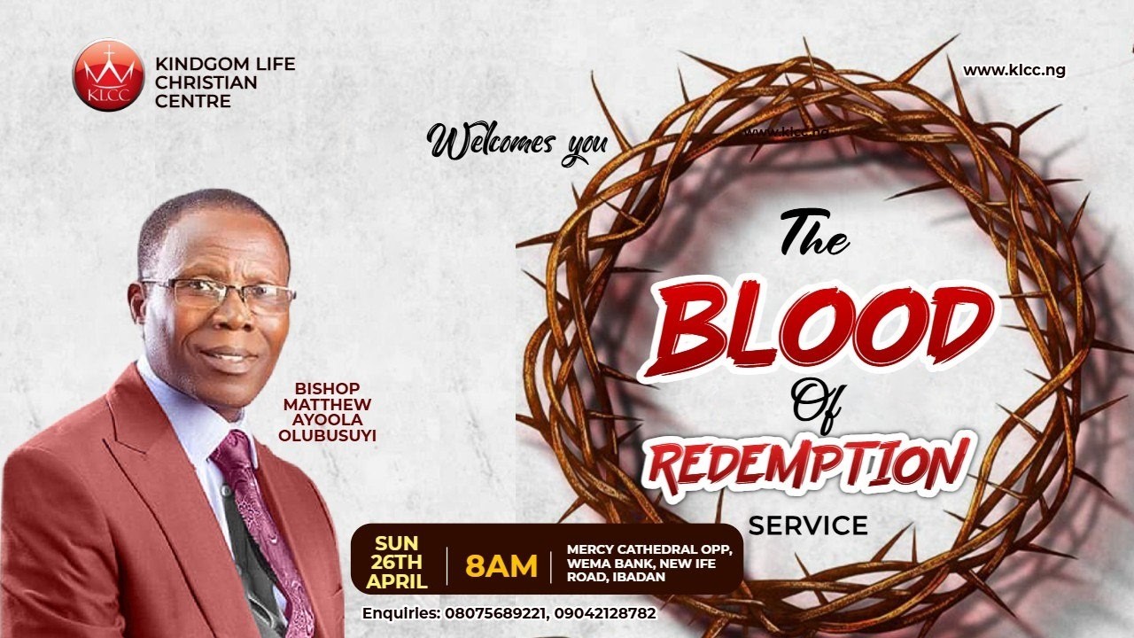 THE BLOOD OF REDEMPTION || SUNDAY SERVICE || 26TH APRIL 2026 || MERCY CATHEDRAL BEHIND LADO OIL OPP WEMA BANK NEW IFE ROAD ALARERE LAYOUT, IBADAN, OYO STATE, NIGERIA