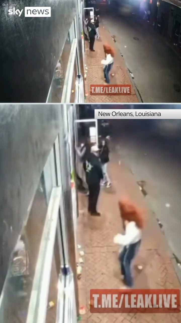 CCTV shows moment of New Orleans attack
