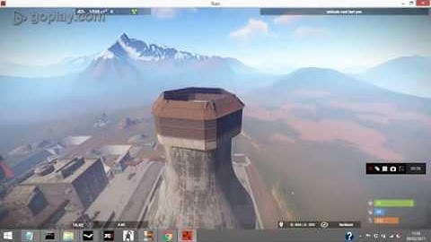 rust cooling tower base - rust building in blocked zones