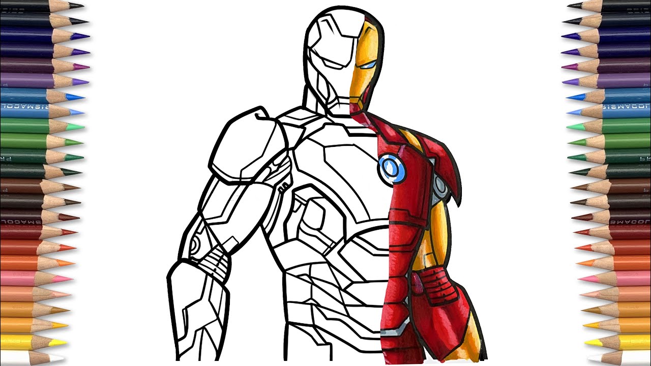 IRON-MAN Coloring Pages | Iron-Man Mark XLIII [NCS] Titsepoken
