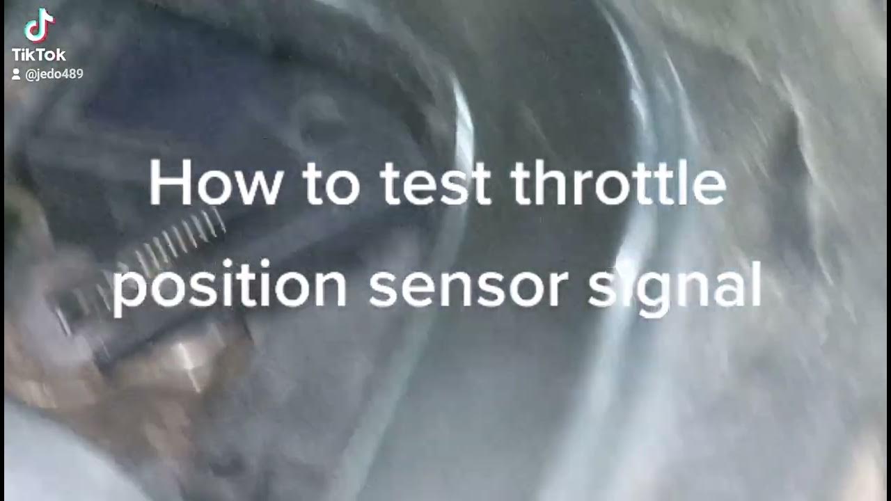 how to test throttle position sensor YouTube