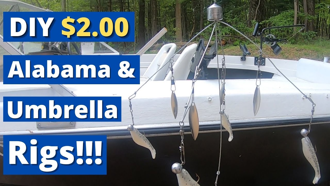 Make Your Own Poured Lead DIY Alabama Or Umbrella Rigs For Super Cheap With  A Homemade Mold!!! 