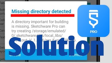 Missing directory detected Sketchware pro solve #sketchware_pro
