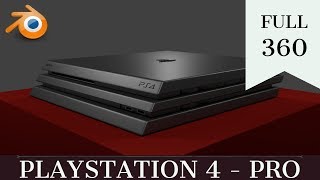 Playstation 4 Pro - Render Preview