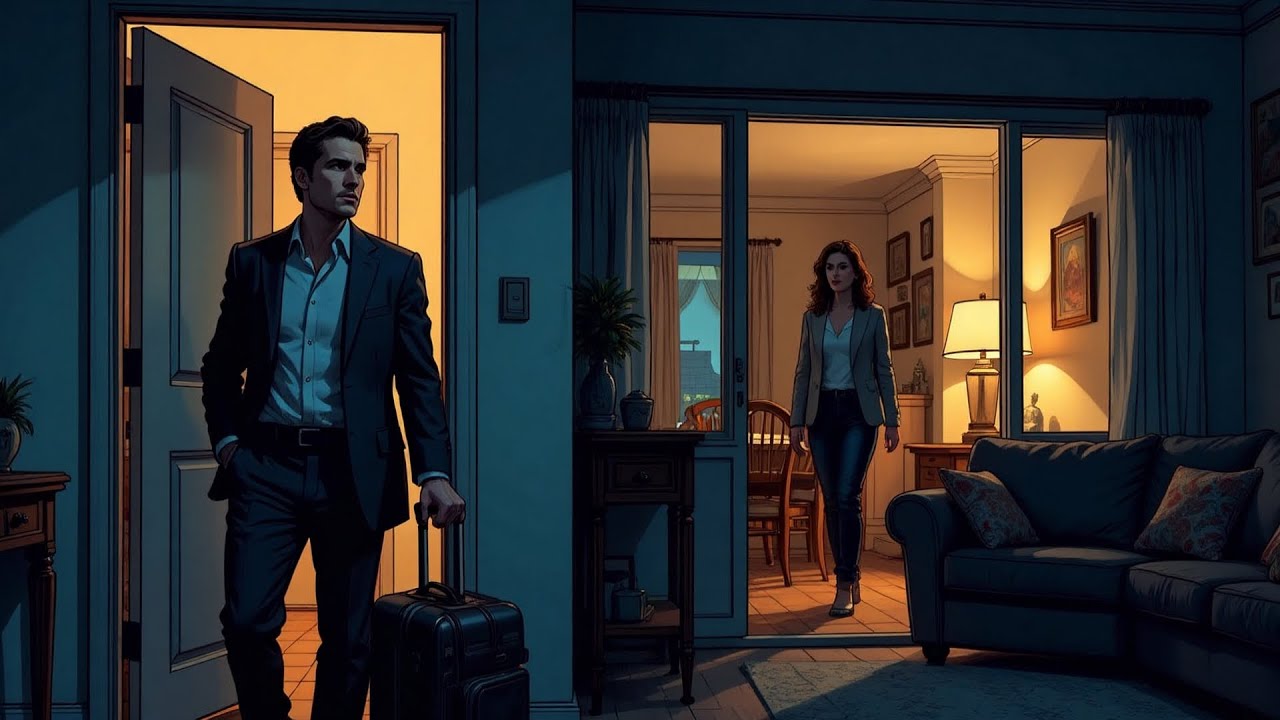 [AI Ficción] Regresé de mi viaje de negocios antes de lo esperado, no le dije a mi esposa que volvía