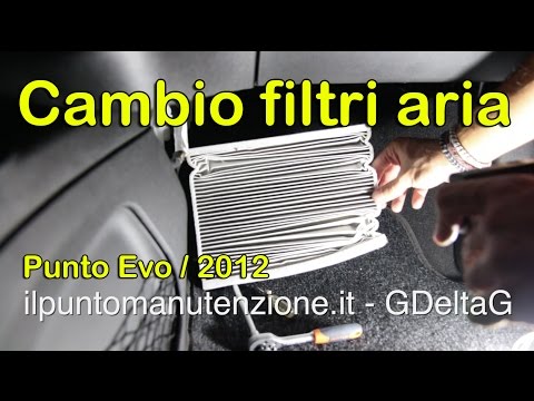 Cambio filtro aria e antipolline Punto 2012 1.2 8V