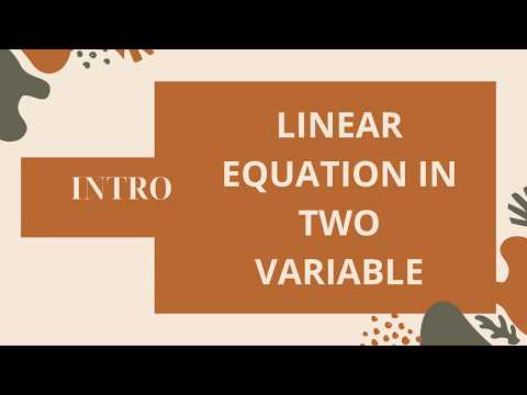 Linear Equations In