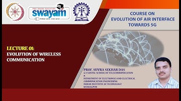 Lecture 01:  Evolution of wireless Communication