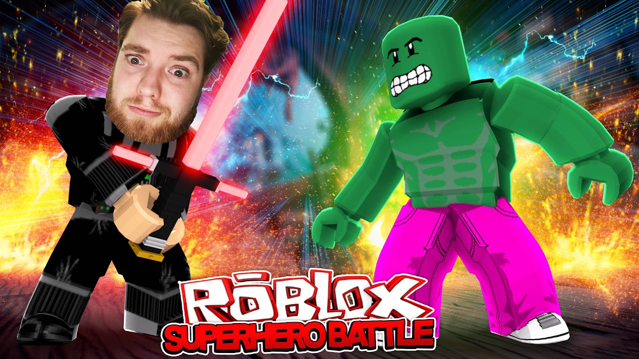 SUPERHERO FIGHT W/ ROPO !!! DARTH VADER VS THE HULK | Sharky Gaming - Roblox