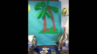 Margaritaville Theme Retirement Party - Focal Food Table