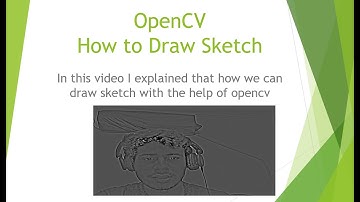 How To draw or Click Sketch By  Video or Picture With OpenCV