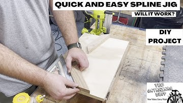 Quick and Easy Spline Jig (Table Saw Accessory)