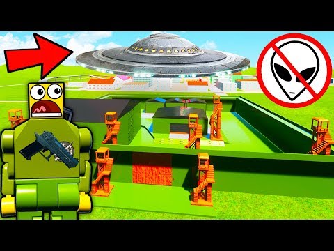 ПОСТРОЙ БАЗУ ЧТОБЫ ВЫЖИТЬ! ИНОПЛАНЕТНОЕ ВТОРЖЕНИЕ В BRICK RIGS! ЛЕГО БИТВА ПОСТРОЕК В БРИК РИГС!