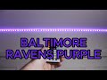 How to make BALTIMORE RAVENS PURPLE on LED light strips!